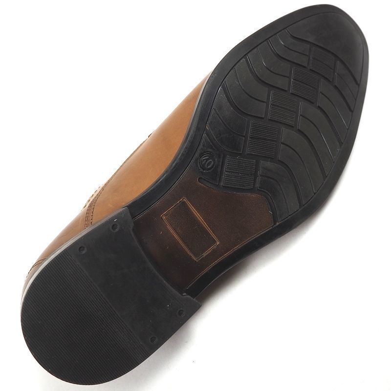 P325 未使用品 ステファノロッシ ストレートチップ 本革 ビジネスシューズ 40(25-25.5cm) STEFANO ROSSI 紳士靴 e-90_画像6