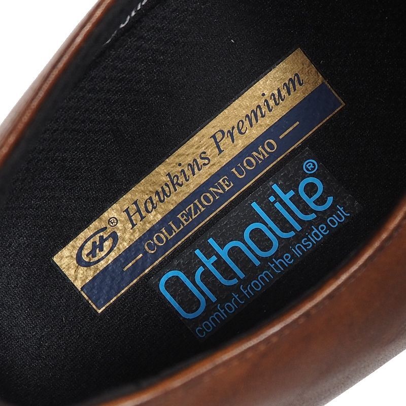 P959 未使用品 ホ-キンスプレミアム プレーントゥ Hawkins Premium 本革 ビジネスシューズ 25.5cm メンズ 紳士靴 e-94_画像9