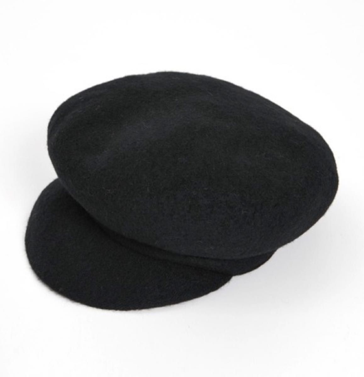 新品未使用 anap mimpi ウールキャスケット 黒 ブラック  ベレー帽