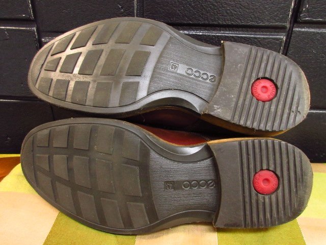 s2341　ECCO エコー　メンズ　シューズ　ブーツ　紐靴　本革　レザー　SHOCK POINT 　北欧　ミニマル　プレミアムレザー_画像5