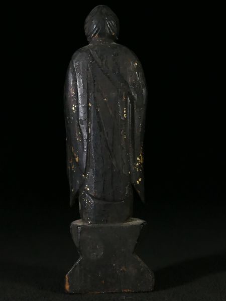 d0206 小さな時代の木彫 仏教美術 阿弥陀如来立像 仏像 阿弥陀様_画像9