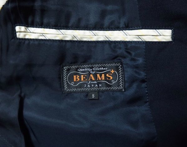 BEAMS PLUS ビームスプラス コンバットウール 3ボタン CORDURA 金釦 ブレザー ジャケット S 紺の画像5