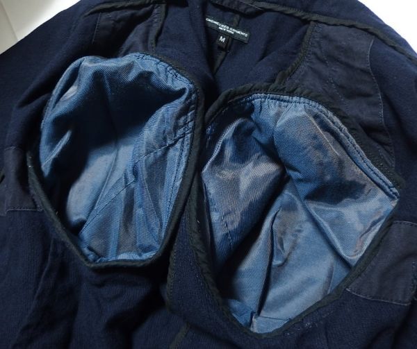 17AW Engineered Garments エンジニアードガーメンツ Bedford Jacket Wool Elastique ベッドフォード ジャケット M 紺の画像4