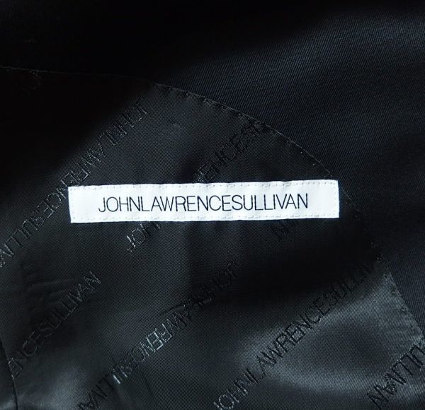 22AW JOHN LAWRENCE SULLIVAN ジョンローレンスサリバン 2Bジャケット パンツ セットアップ スーツ 48/48 黒 ★定価13.2万円★の画像4