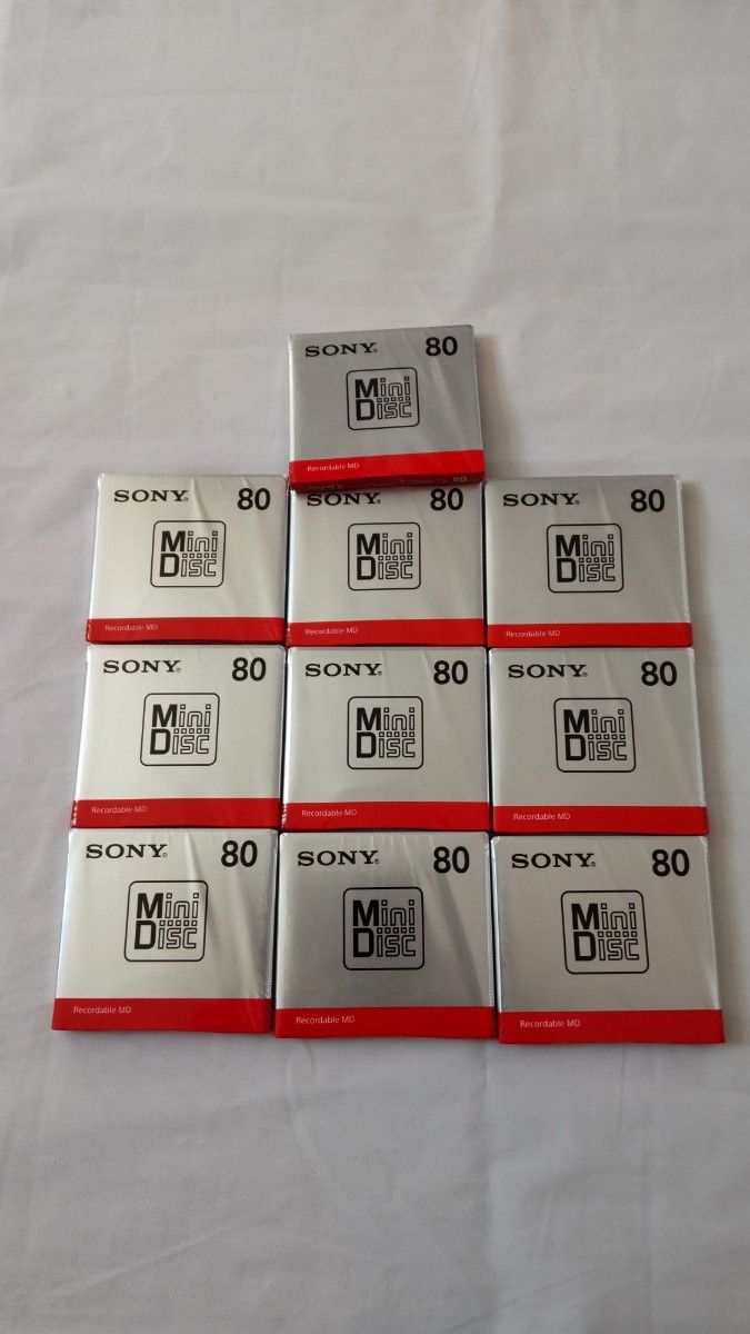 MD ミニディスク 未開封・未使用 SONY 80 10枚セット  MDW80T