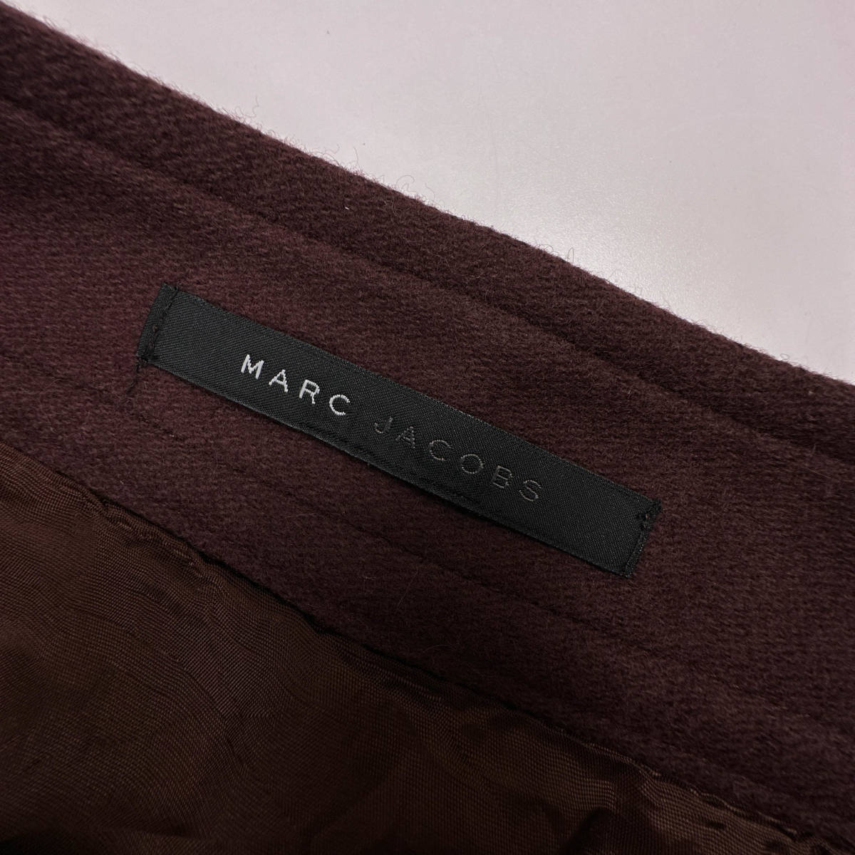 MARC JACOBS マークジェイコブス デザイン ウール デザイン フレア ロング スカート /ブラウン/レディース/Aライン_画像5