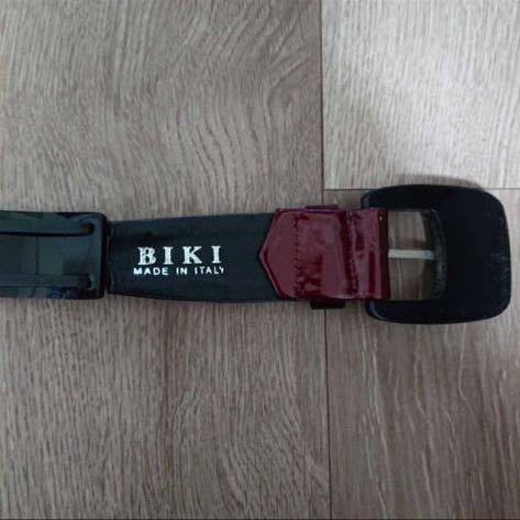 BIKI ベルト レディース アンティーク イタリア イタリー 昭和レトロ 中古 ビンテージ ヴィンテージ 当時物 黒色 ブラック レア品 貴重_画像6