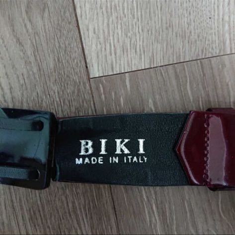 BIKI ベルト レディース アンティーク イタリア イタリー 昭和レトロ 中古 ビンテージ ヴィンテージ 当時物 黒色 ブラック レア品 貴重_画像9