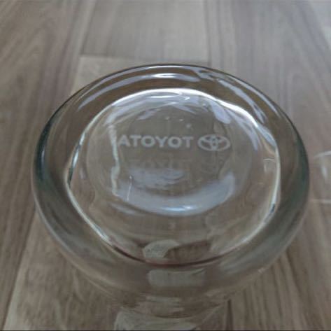 トヨタ TOYOTA シャンパングラス ガラスコップ オリジナルグラス ビールグラス 新品・未使用 レア品 非売品 3点セット 日本製 マーク ロゴ