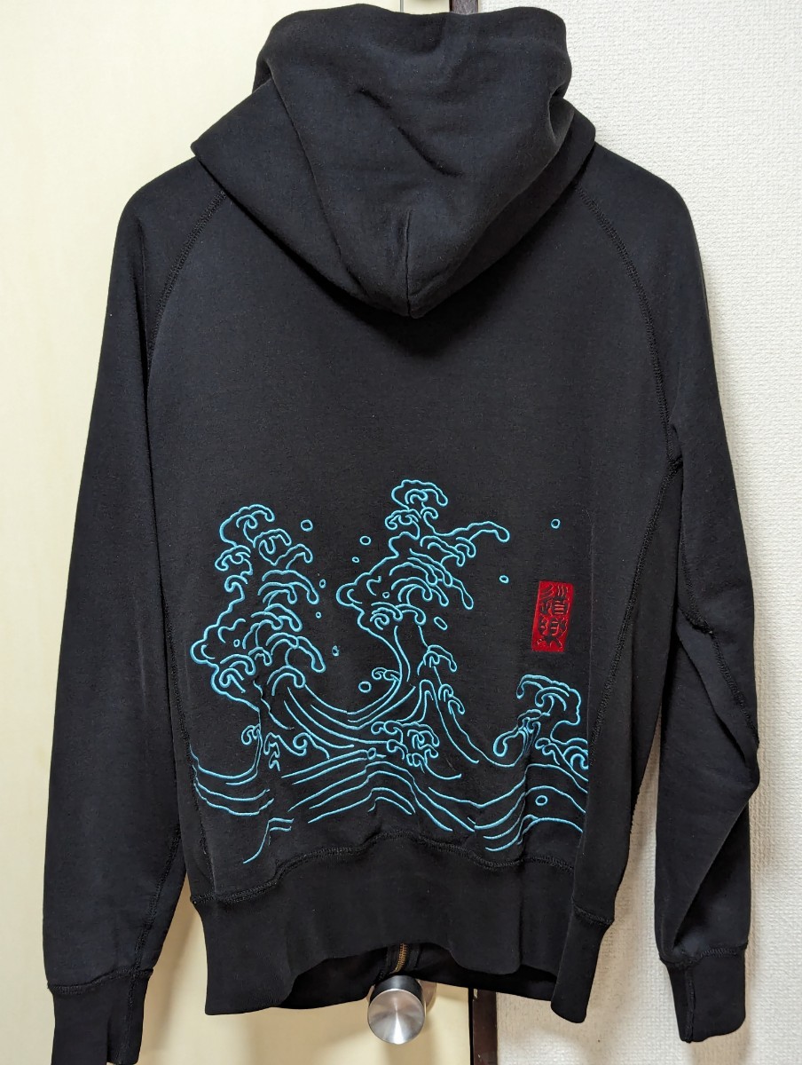 EVISU　エヴィス　ブラックバス　パーカー　40 _画像3