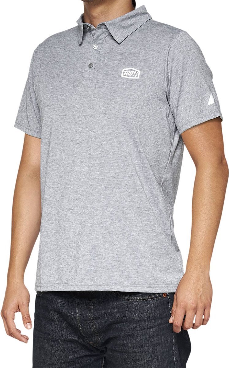 Sサイズ - ヘザーグレー/ホワイト - 100% Corpo ポロシャツ