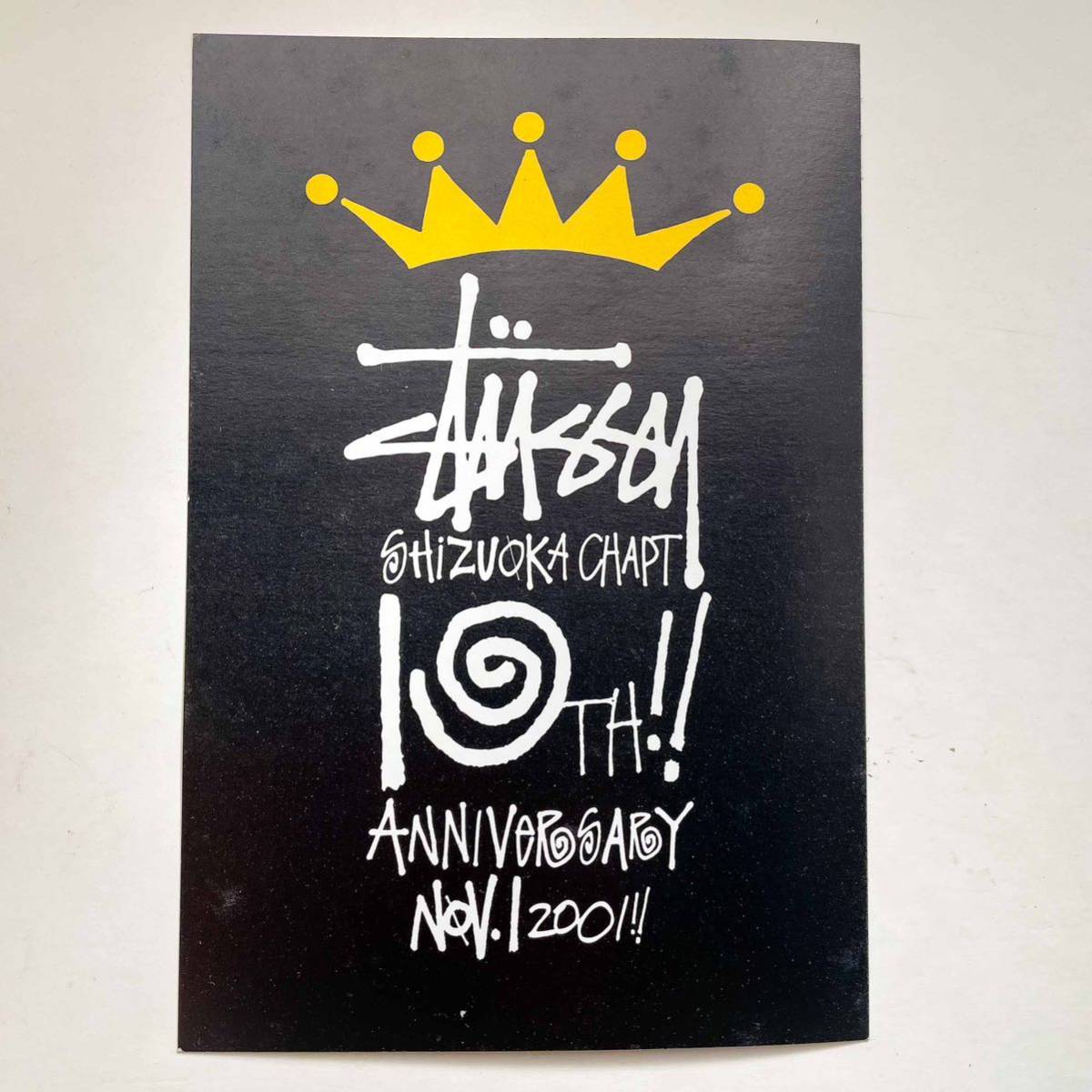 stussy ステューシー 2001年 静岡チャプト　 10周年 ポストカード 〈検索: supream シュプリーム ナイキ Nike〉_画像1