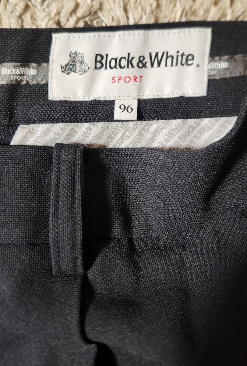 ブラックアンドホワイト（black & white）ゴルフ スラックス パンツ 96cm LLサイズ _画像7