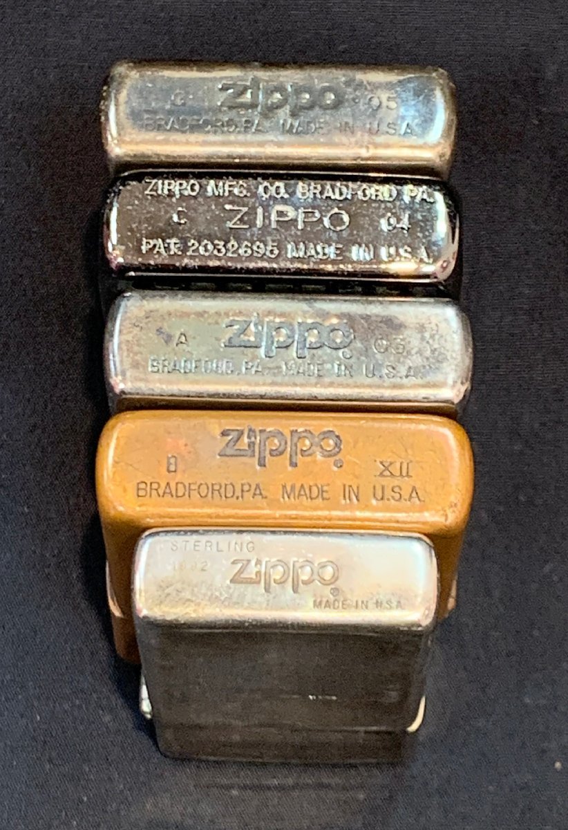 【5AU島02004F】１円スタート★Zippo★ジッポ★1992年/1996年/2003年/2004年/2005年★オイルライター★喫煙具★5本★おまとめ★火花確認済_画像5