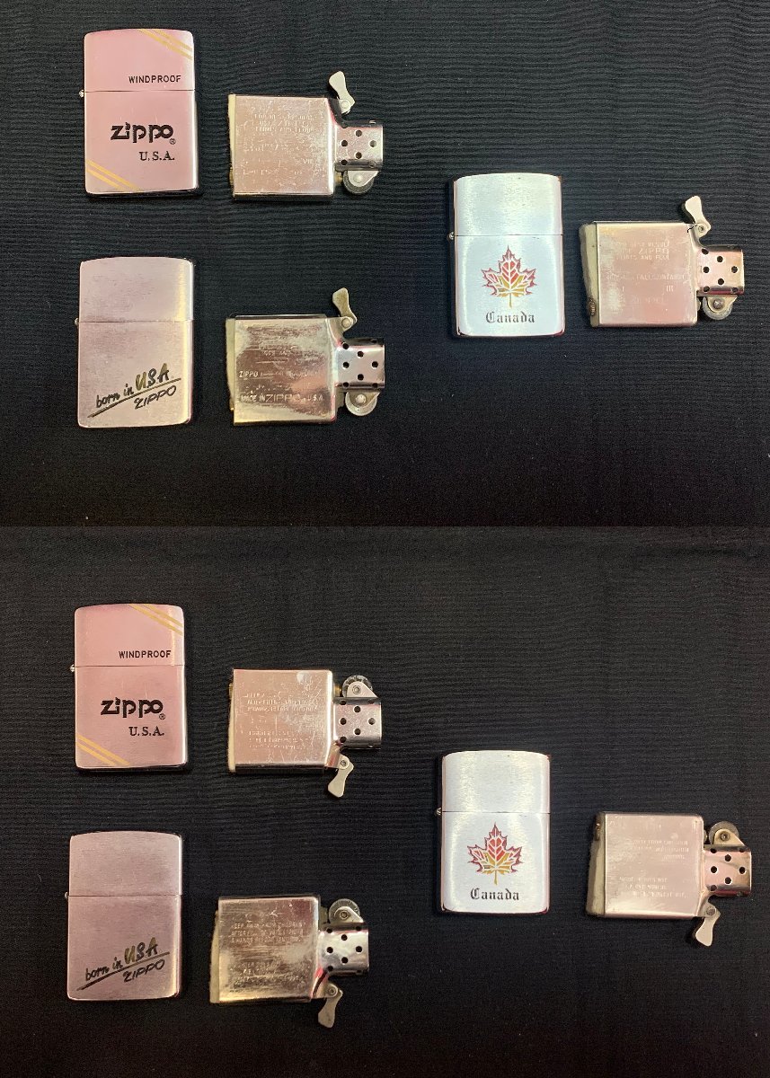 【5MO島01015F】1円スタート★Zippo★ジッポ★1986年/1987年/1989年/1992年/1996年★オイルライター★スリム★喫煙具★まとめ★5点_画像6