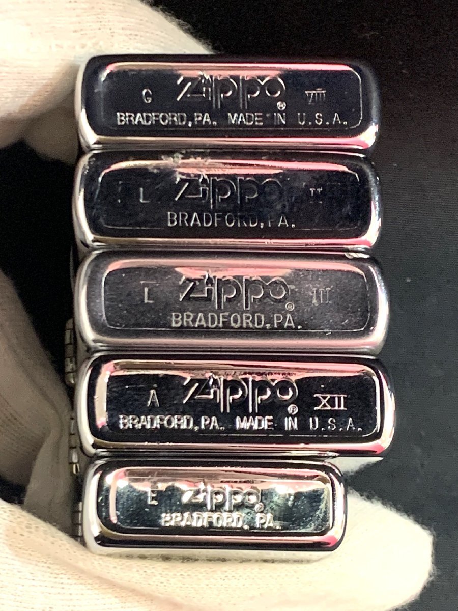 【5MO島01015F】1円スタート★Zippo★ジッポ★1986年/1987年/1989年/1992年/1996年★オイルライター★スリム★喫煙具★まとめ★5点_画像5