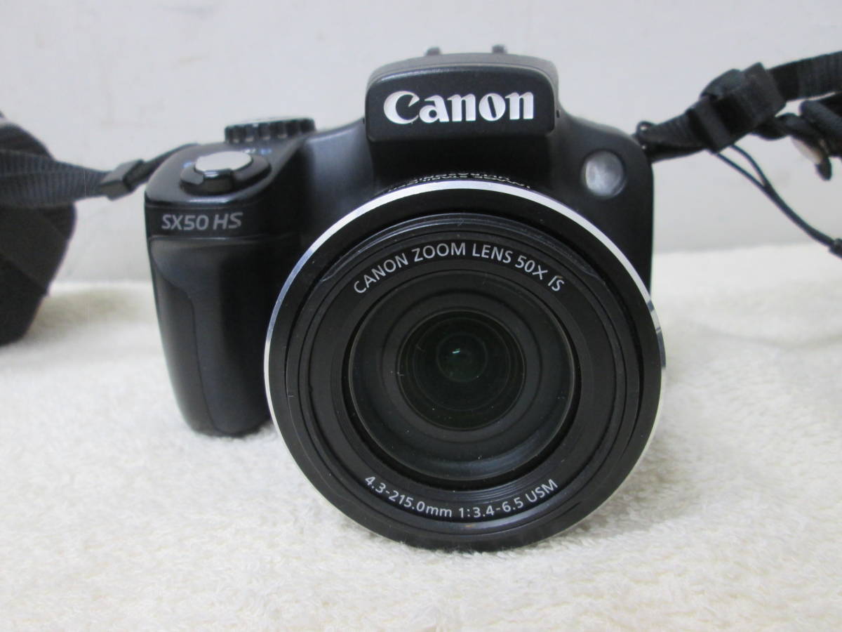 (8)♪キャノン Canon SX50 HS PowerShot パワーショット PC1817 デジカメ IS 4.3-215.0mm 1:3.4-6.5 USM 通電・動作確認済み_画像1