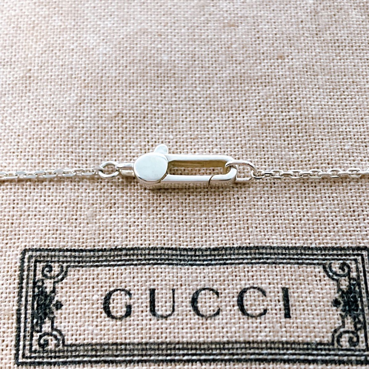 【洗浄済＊美品】グッチ GUCCI 925 ネックレス ペンダント シルバー Y172 メンズ レディース アクセサリー