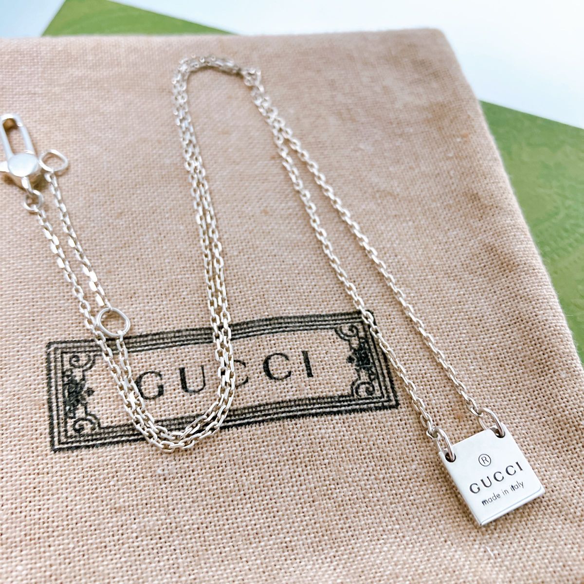 【洗浄済＊美品】グッチ GUCCI 925 ネックレス ペンダント シルバー Y172 メンズ レディース アクセサリー