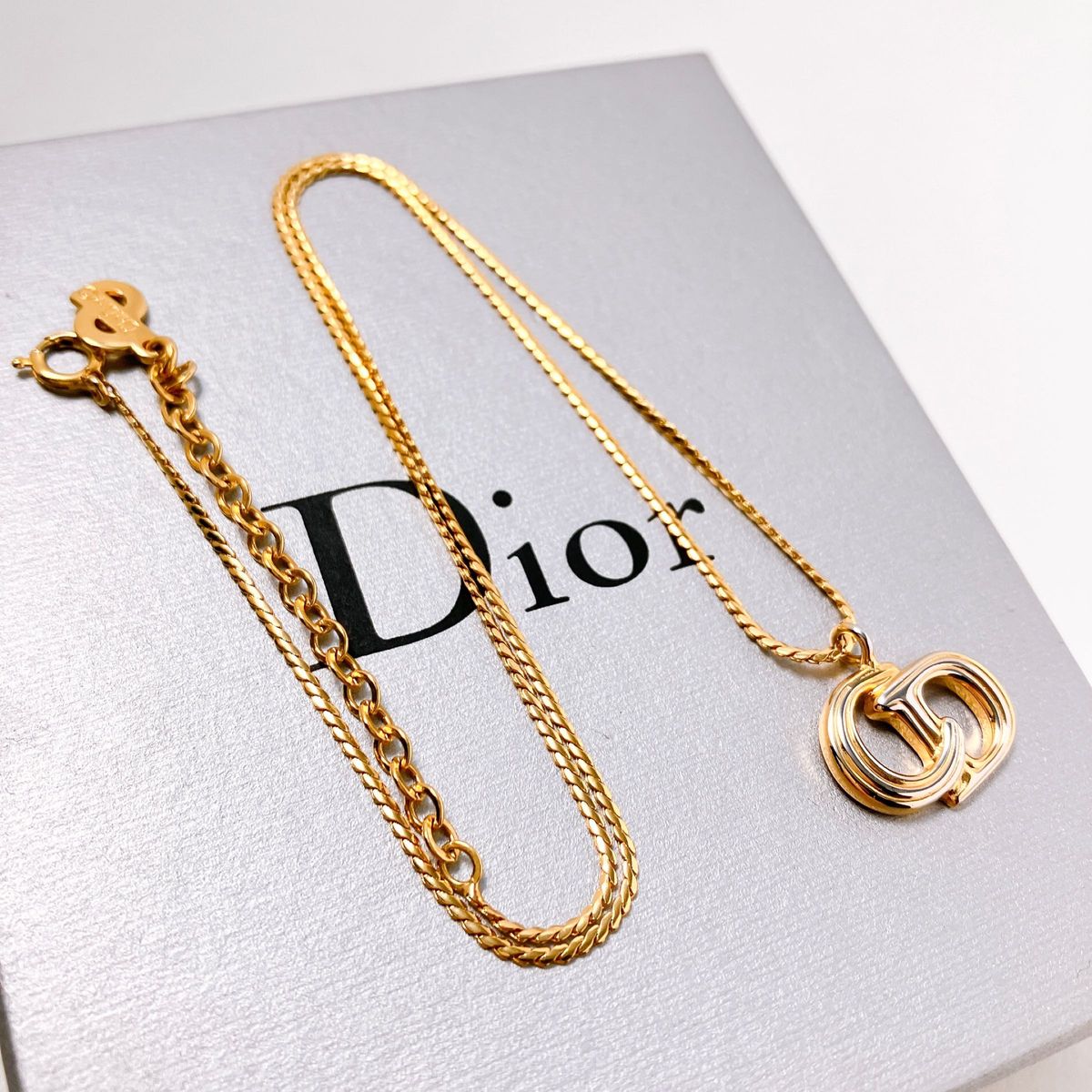 ディオール dior CD ネックレス ペンダント ゴールド レディース Y14 アクセサリー