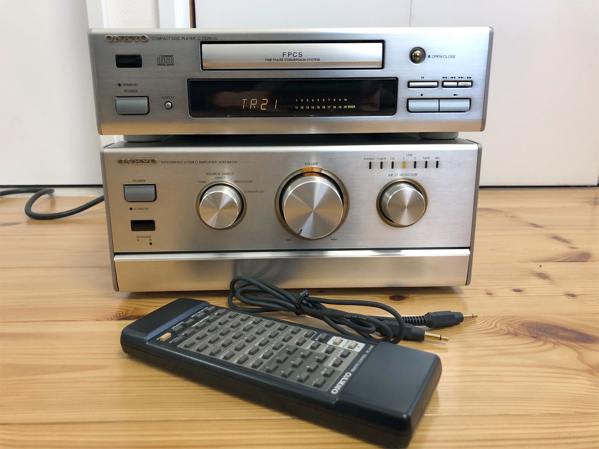 ONKYO/オンキヨー A-922M LTD & C-722M LTD・動作確認済み、純正リモコン付_画像1