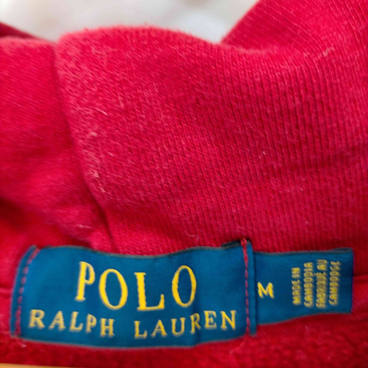 POLO RALPH LAUREN(ポロラルフローレン) スモールポニー刺繍Vガゼットプルオーバーパーカー 中古 古着 0326_画像6