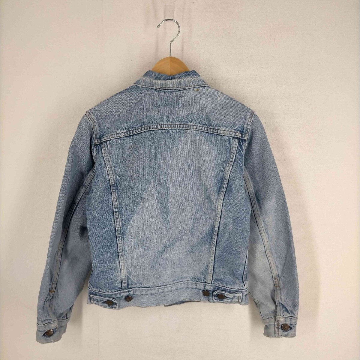 Levis(リーバイス) AUTHORIZED VINTAGE 裏地チェックネル デニムジャケット レディ 中古 古着 0154_画像2