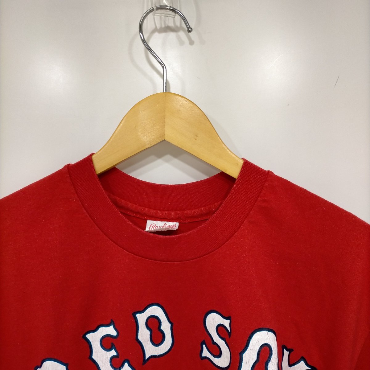 rawlings(ローリングス) USA製 MLB RED SOX プリント クルーネックTシャツ メンズ 中古 古着 0920_画像3