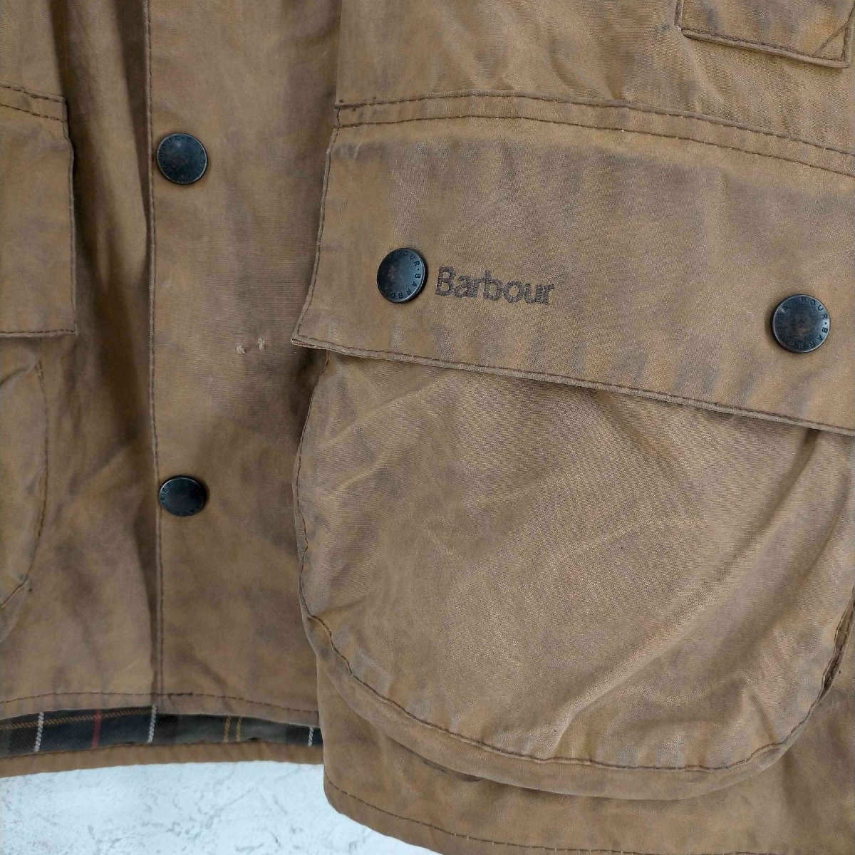 Barbour(バブアー) classic moorland jkt オイルドジャケット メンズ C40 中古 古着 0824_画像5