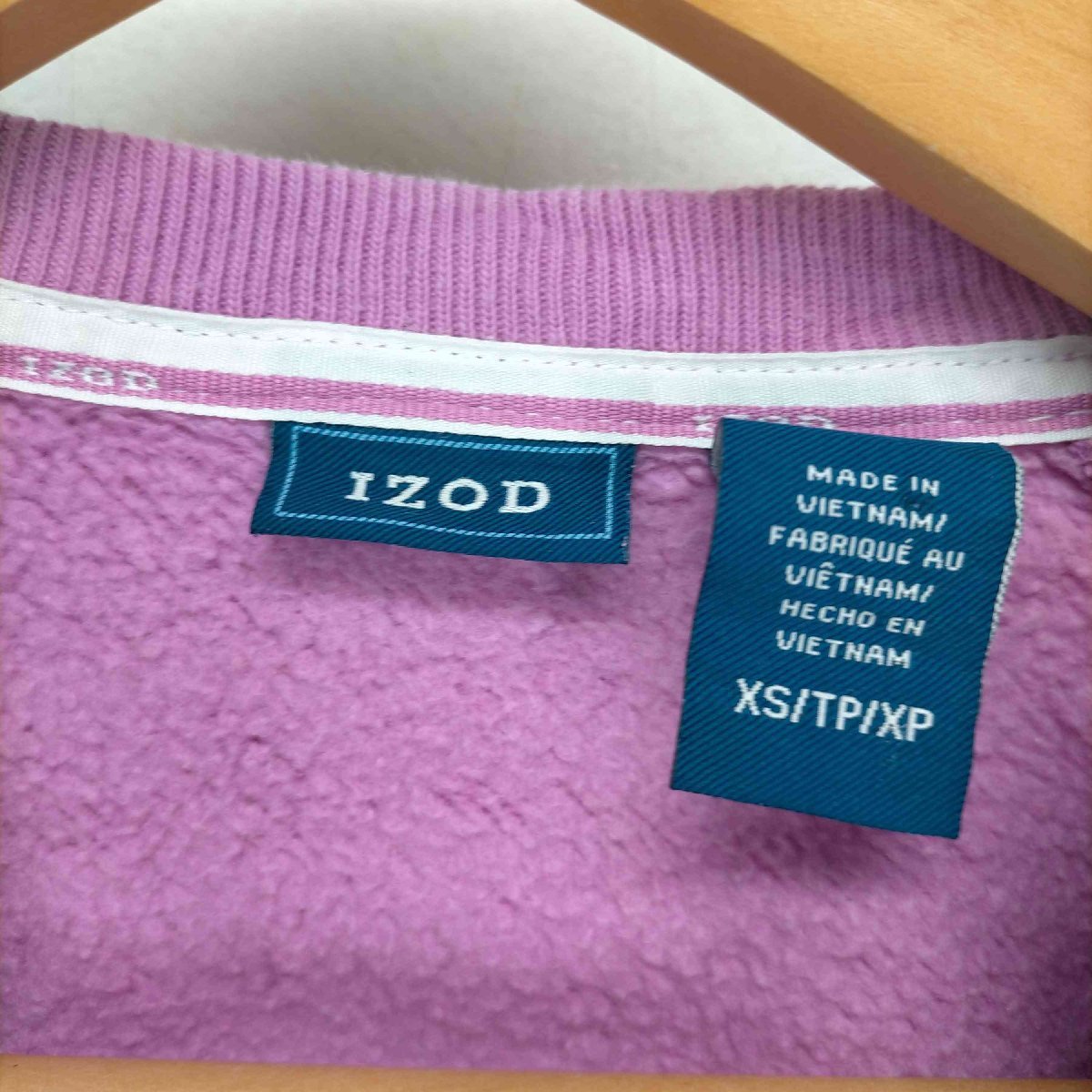 IZOD(アイゾッド) ロゴスウェット レディース JPN：XS 中古 古着 0325_画像6