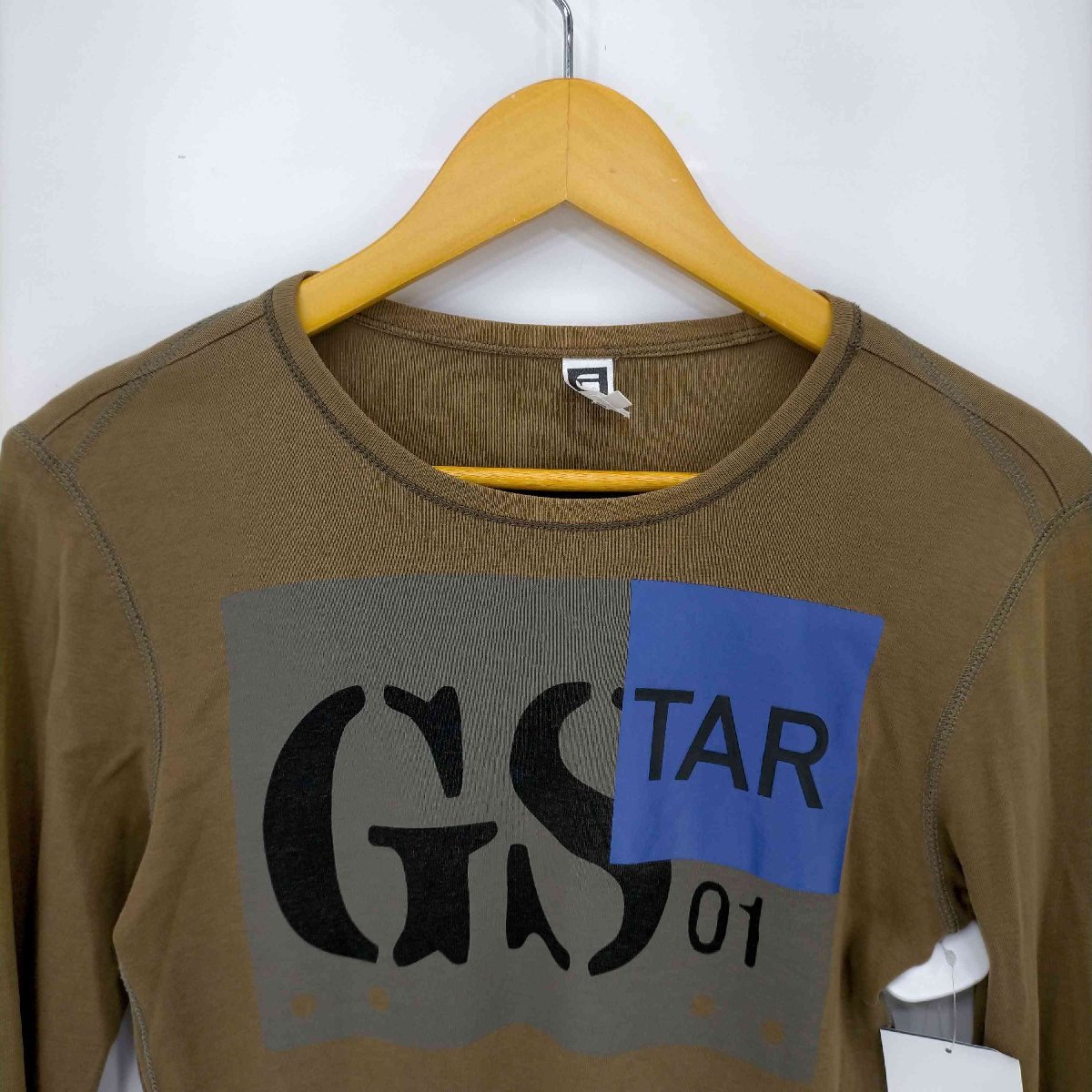 G-STAR RAW(ジースターロー) プリント L/S カットソー メンズ JPN：S 中古 古着 0326_画像3