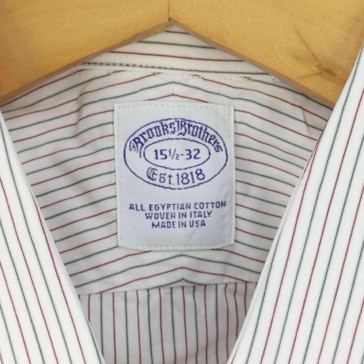 BROOKS BROTHERS(ブルックスブラザーズ) USA製 ストライプ ドレスシャツ メンズ 15 中古 古着 0230_画像6