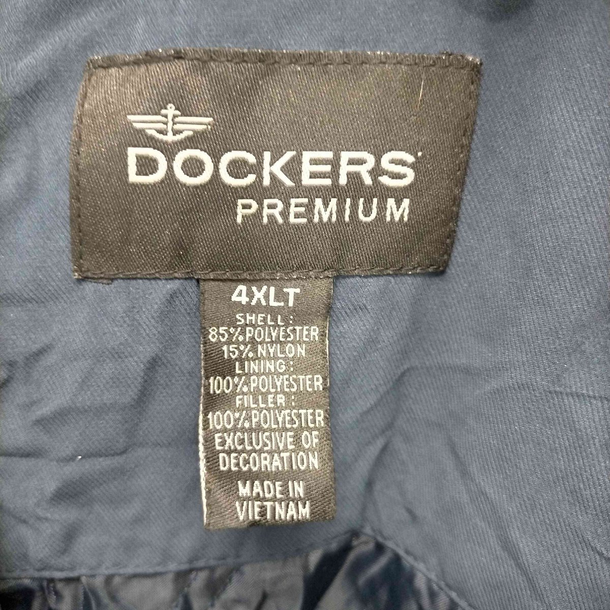 DOCKERS PREMIUM(ドッカーズプレミアム) ロゴ刺繍スイングトップジャケット メンズ 4XL 中古 古着 0232_画像6