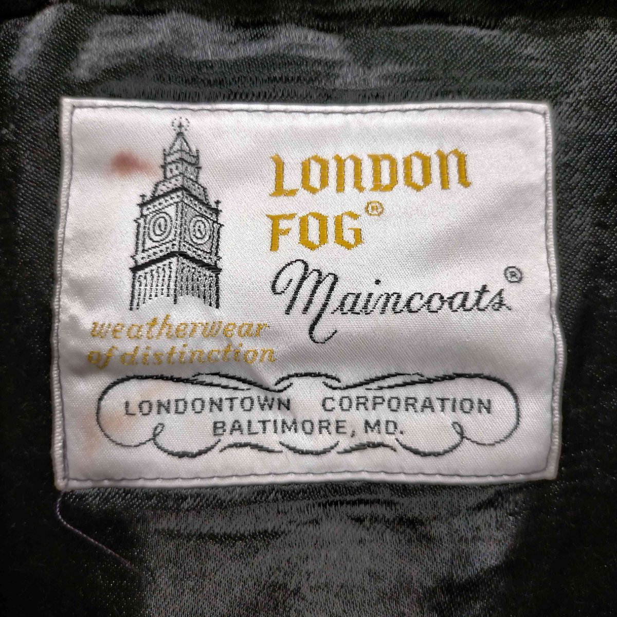 LONDON FOG(ロンドンフォグ) 70～80S ボアライナー付きシングルトレンチコート メンズ 4 中古 古着 0846_画像6