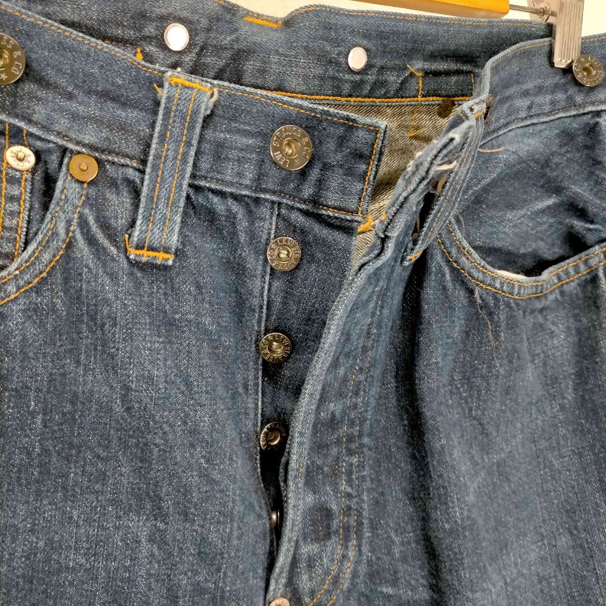 Levis(リーバイス) 20201-0020 ボタン裏555 バレンシア 99年8月製 シンチパック ボ 中古 古着 0745_画像3