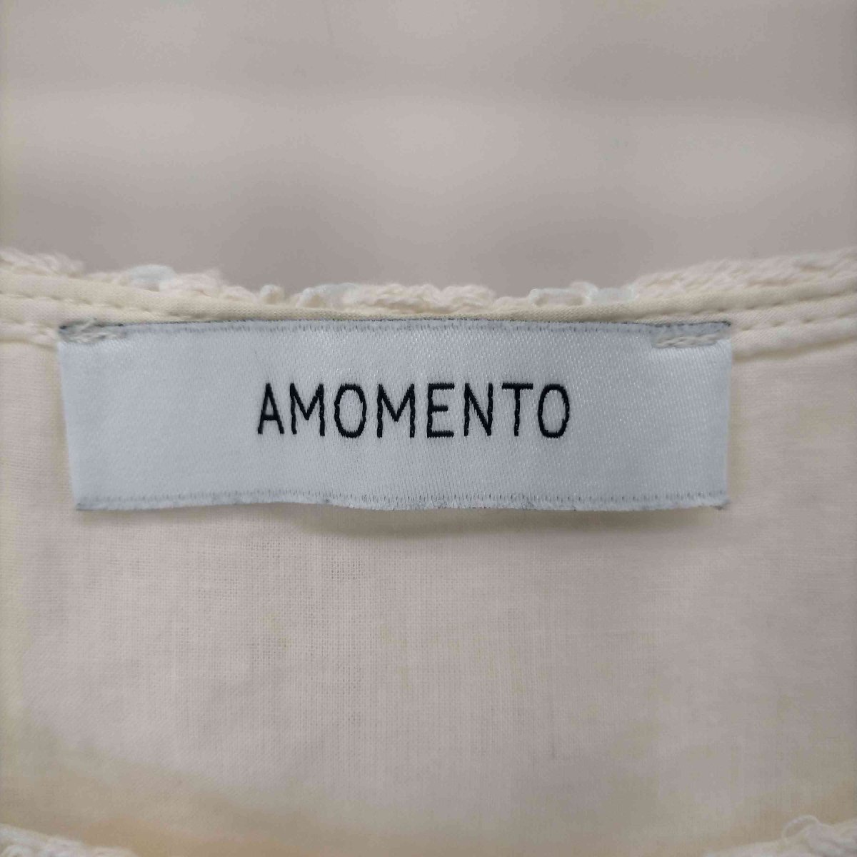 amomento(アモーメント) 21SS デザインノースリーブワンピース レディース JPN：0 中古 古着 0144_画像6