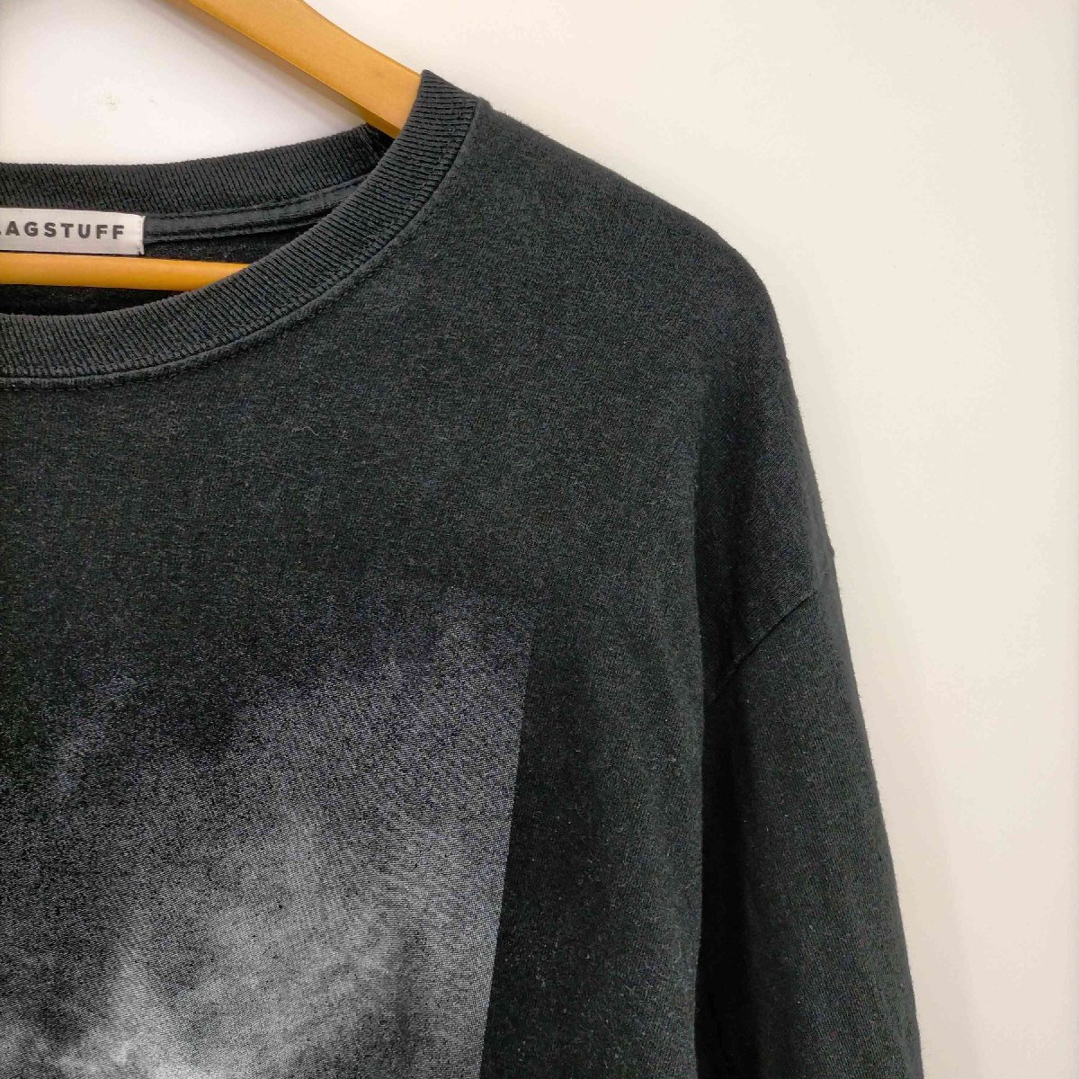 FLAGSTUFF(フラッグスタフ) LONG SLEEVE NATURE T-SHIRT 両面プリント 中古 古着 0727_画像3