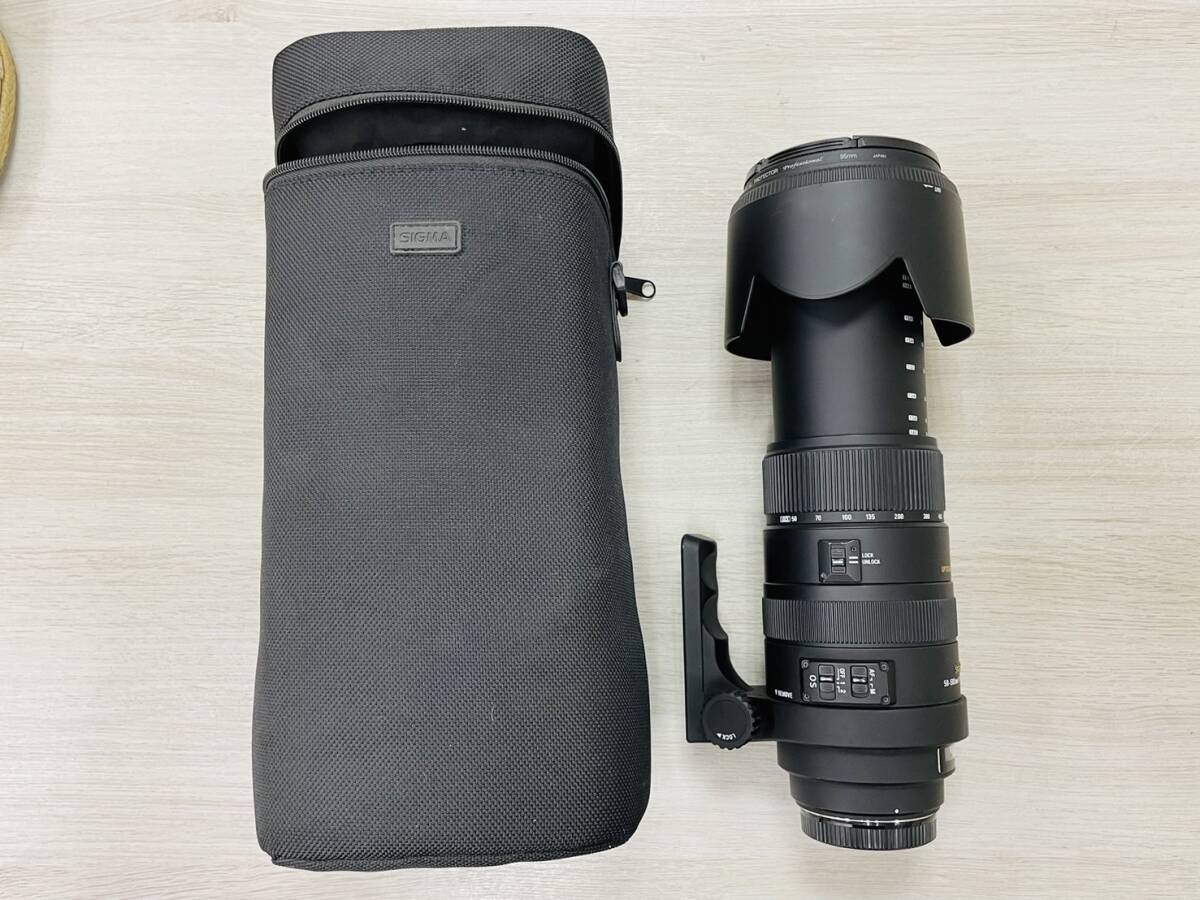 【動作確認済み】 SIGMA シグマ DG 50-500mm 1:4.5-6.3 APO HSM ケース付き 望遠レンズ デジタル一眼レフ キャノン用 Canon_画像1