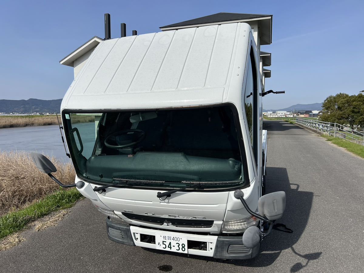 売切 2トン平ボディ 車検付 荷台鉄板張り 三菱 キャンター 佐賀より_画像9