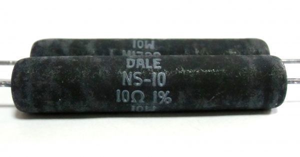 [2本] NS-10 10Ω 1% Vishay Dale 無誘導巻線抵抗 最高音質！