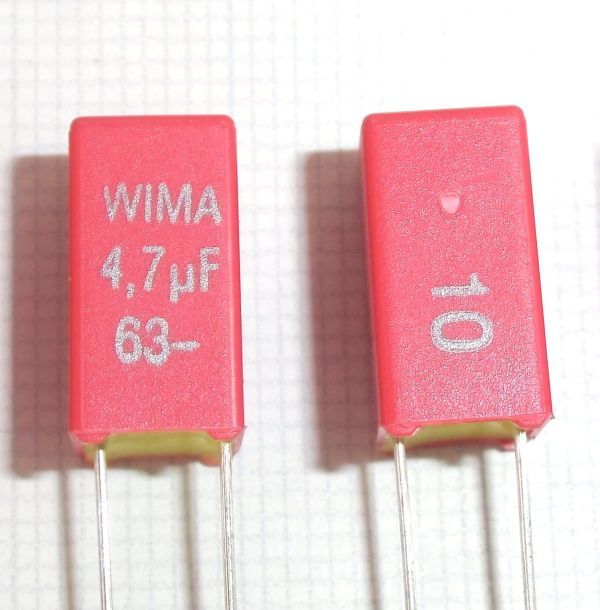 [4 piece ] WIMA 63V 4.7uF 10% MKS2 height sound quality film condenser 