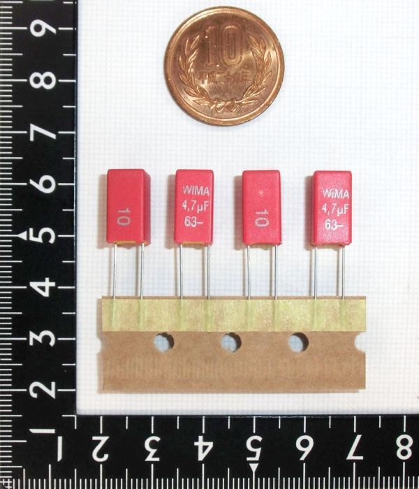 [2個] WIMA 63V 4.7uF 10% MKS2 高音質フィルムコンデンサ_画像2