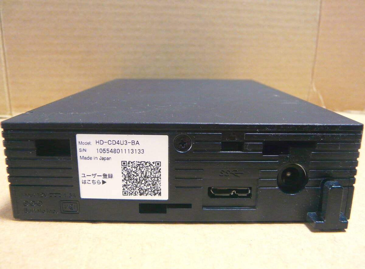 4TB バッファロー HD-CD4U3-BA ハードディスク used_画像2