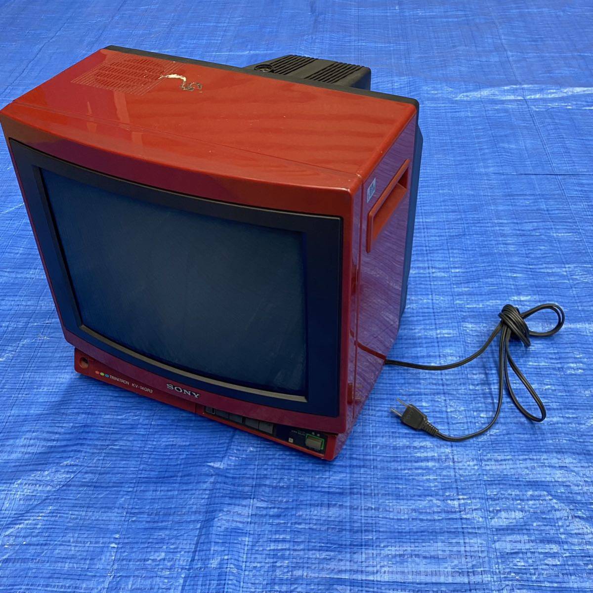 ★★通電OK 1985年製 SONY TRINITORON ブラウン管テレビ KV-14GR2 トリニトロン ソニー レトロ ジャンク扱い_画像1