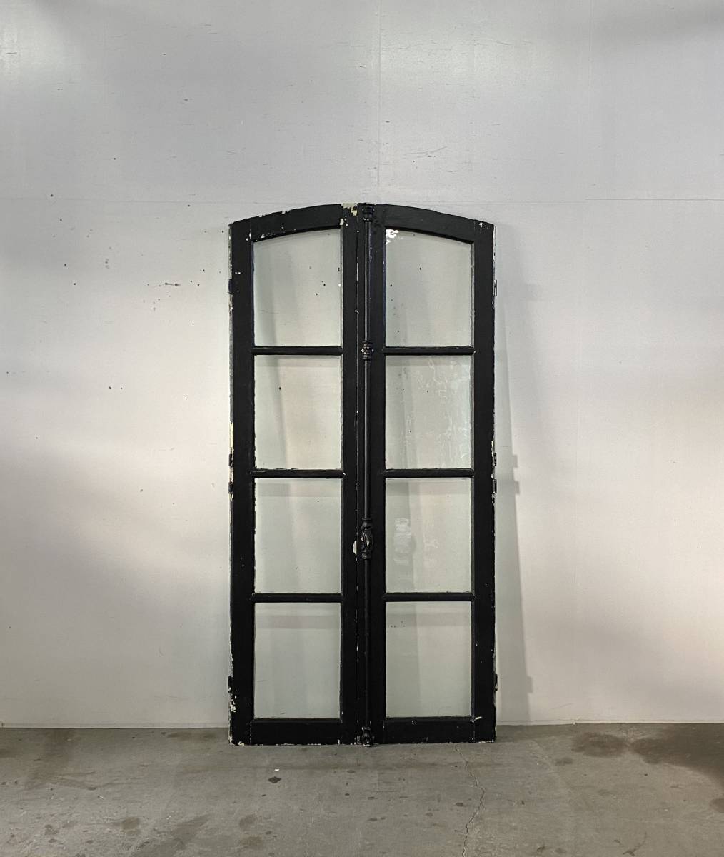 フランス アンティーク Pair of French Arch window 窓 ドア テーブル チェア