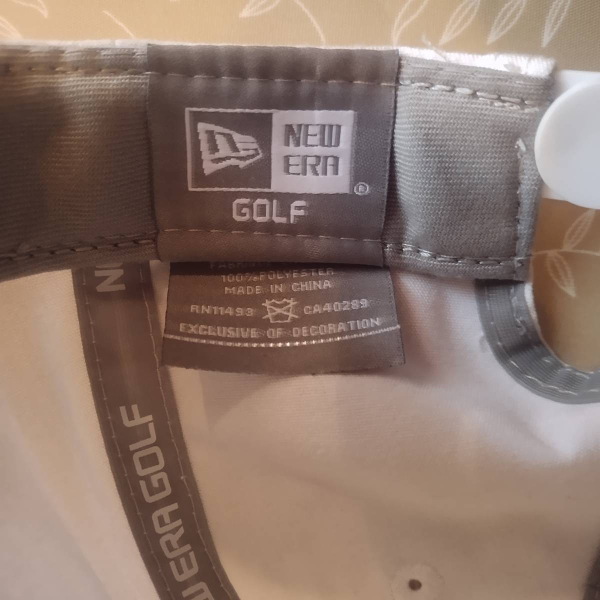 実使用無しの美品！　ニューエラゴルフ　NEW ERA GOLF　キャップ　ホワイト　スナップバック_画像8