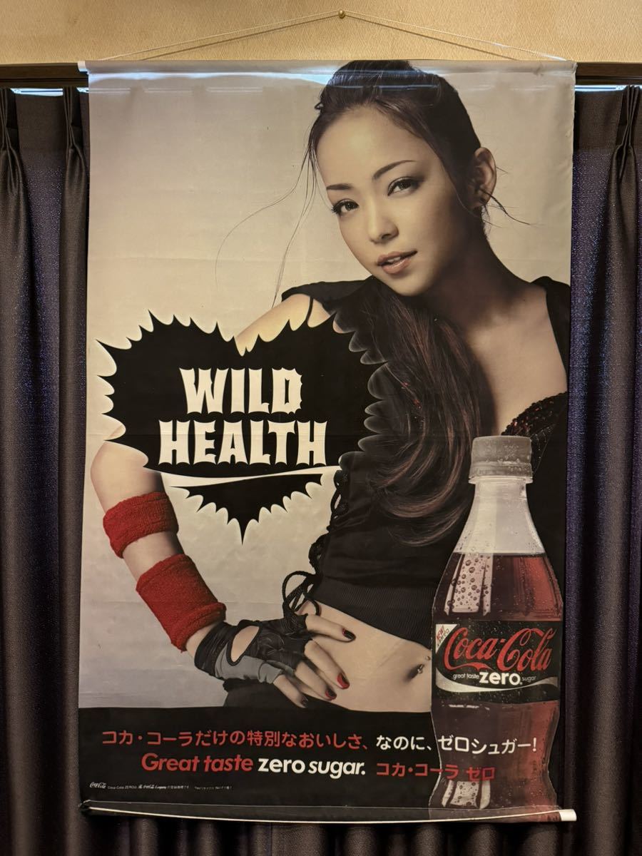 安室奈美恵 コカコーラ ゼロ 特大タペストリー 非売品 販促グッズ ポスター_画像1