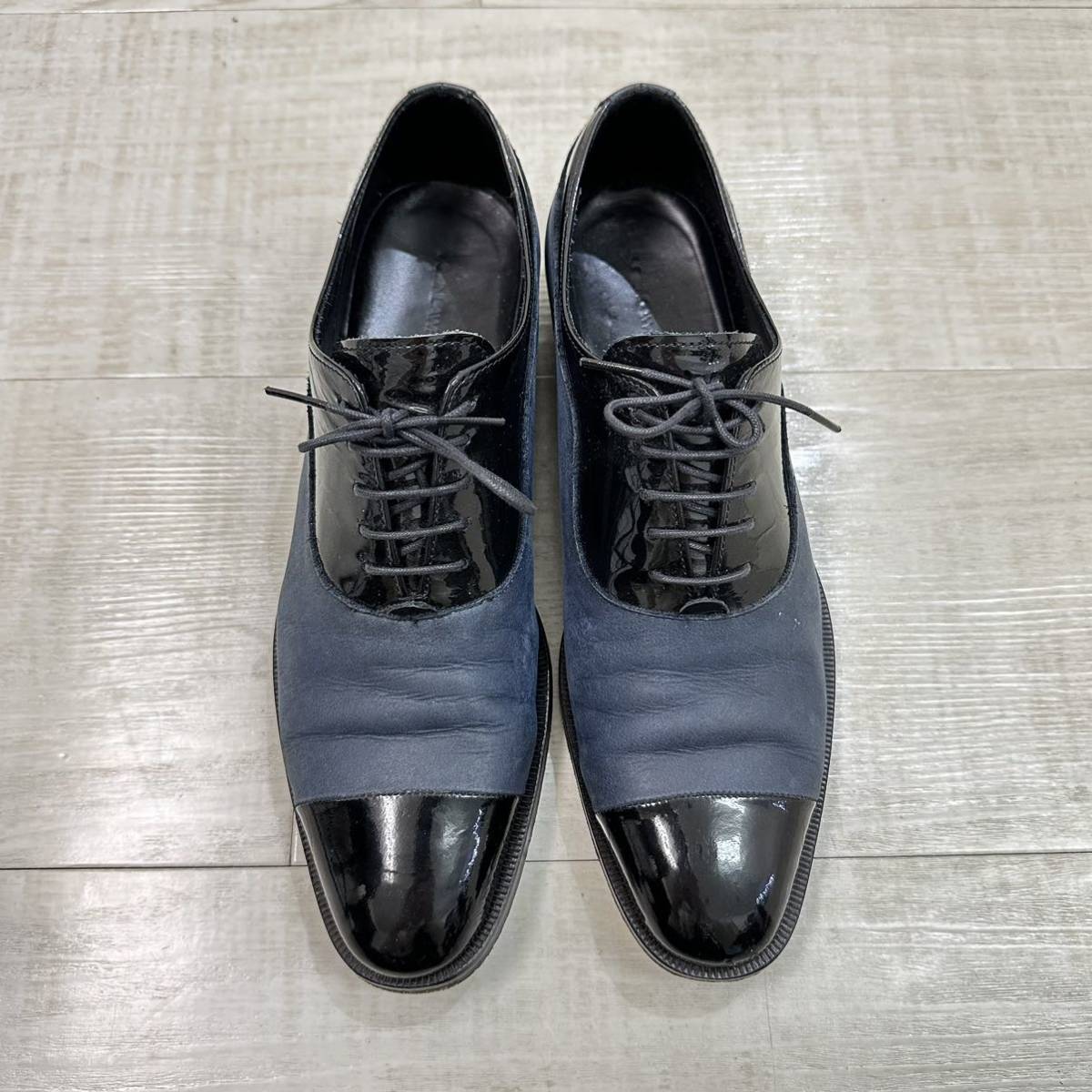 JOHN LAWRENCE SULLIVAN John Lawrence sali van enamel x leather combination dress shoes size 7