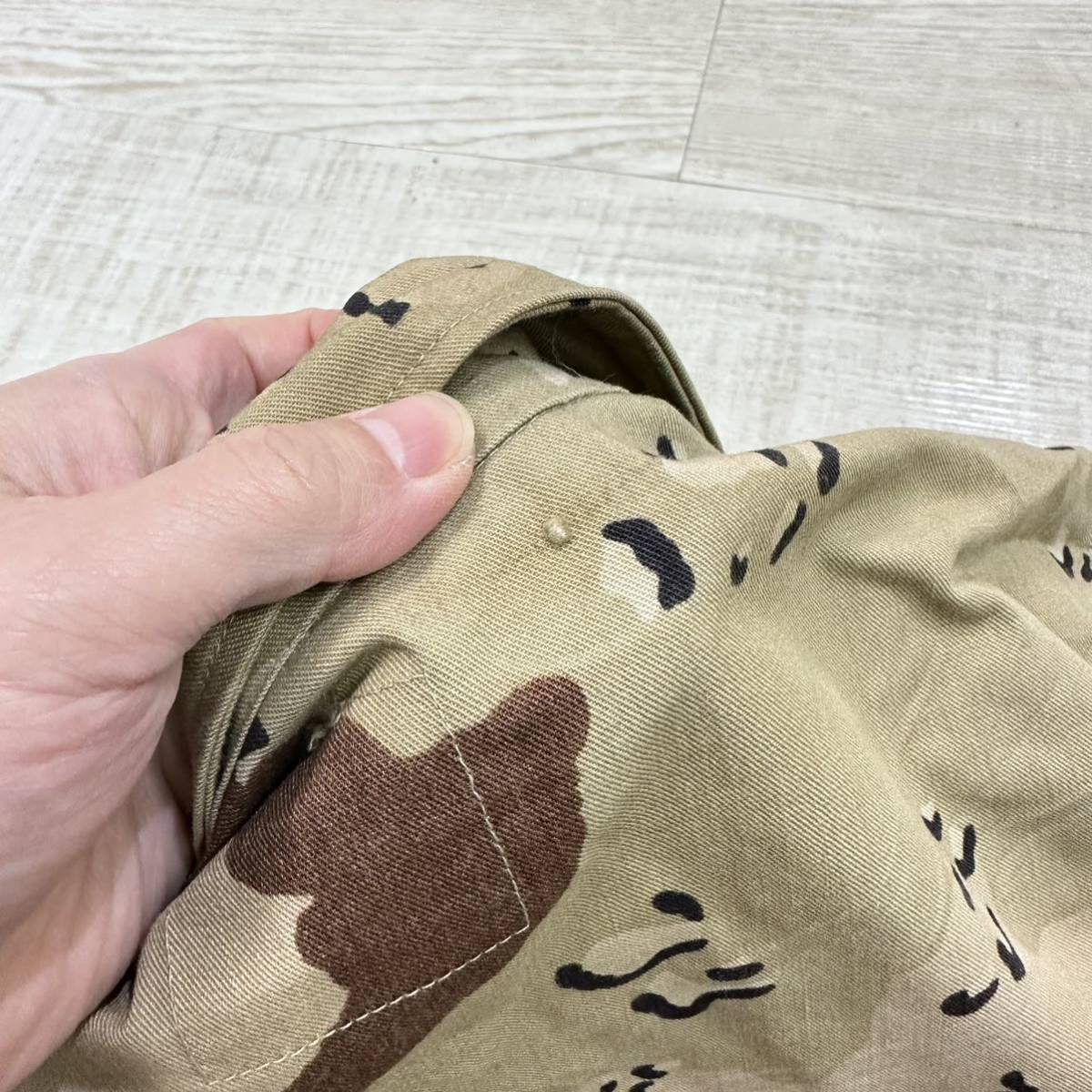 90s Vintage American Apparel Inc Coat Desert Camouflage Pattern Combat ヴィンテージ デザートカモ BDU コンバット ジャケット size M_画像4