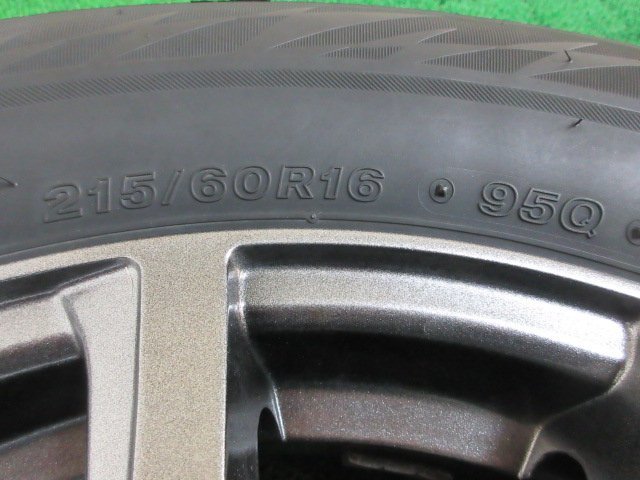 ZL707【送料無料 在庫処分】215/60R16 超溝高 8~8.5分山 ブリヂストン スタッドレス VRX2 ♪ ホイールセット 4本 激安 オデッセイ クラウン_画像6